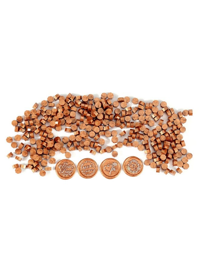 Yoption 360 Pcs Metallic Copper Sealing Wax Beads Set For Wax Seal Stamp With Candles And Melting Spoon - Image 5