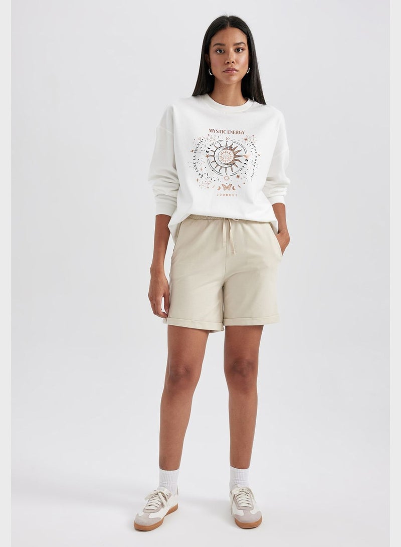 DeFacto Crew Neck Printed Sweatshirt  - Image 4