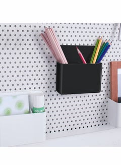 Y&D Magnetic Dry Erase Marker Holder Pen and Eraser for Whiteboard, Magnet Pencil Cup Storage Organizer School Office Home Fridge Locker Metal Cabinets Black  - Image 5