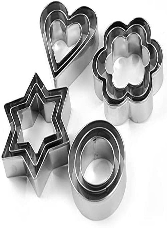 Fresh Creation-Stainless Steel Cookie Cutter 4 Shape - Image 1