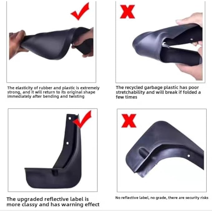 ريحني روكس 01 مصممة خصيصا لتركيب أجنحة الطين، مجموعة جودة OEM مصممة خصيصا من 4 أسود - Image 3