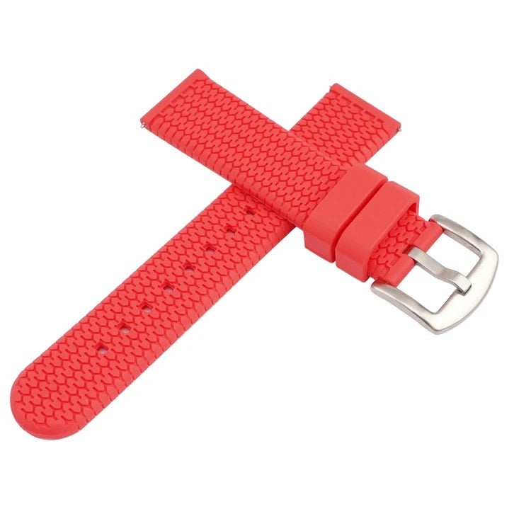 Bluejw LAIHE Silicone Watch Band for Samsung Gear S3 & More - 20mm 22mm 24mm Soft Rubber Sport Strap - Easy to Replace - Image 4