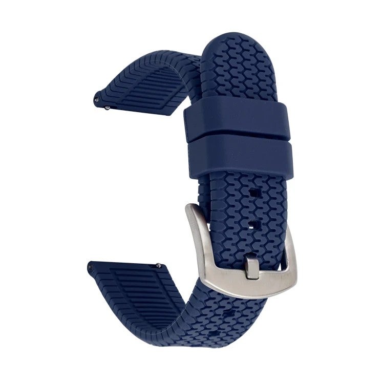 Bluejw LAIHE Silicone Watch Band for Samsung Gear S3 & More - 20mm 22mm 24mm Soft Rubber Sport Strap - Easy to Replace - Image 1