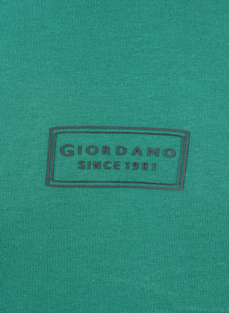 Giordano  Men's Slim Fit Signature Graphic Tee for Men | Best Price UAE