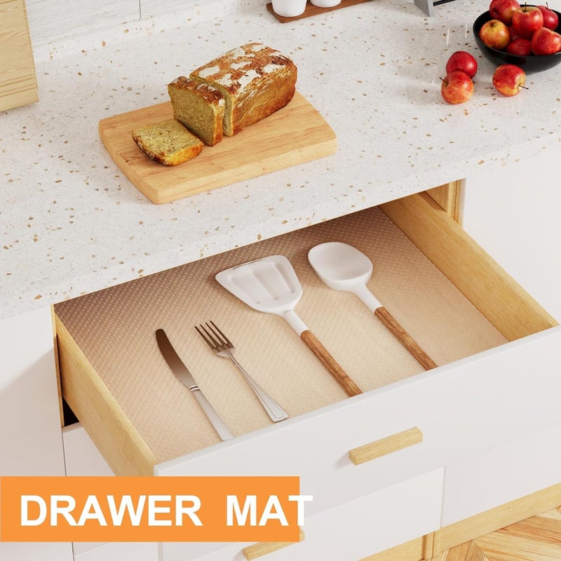 ElastPro حصيرة مطبخ مضادة للانزلاق قابلة للغسل من إي في إيه لرف الثلاجة 45 سم × 5 م - Image 2