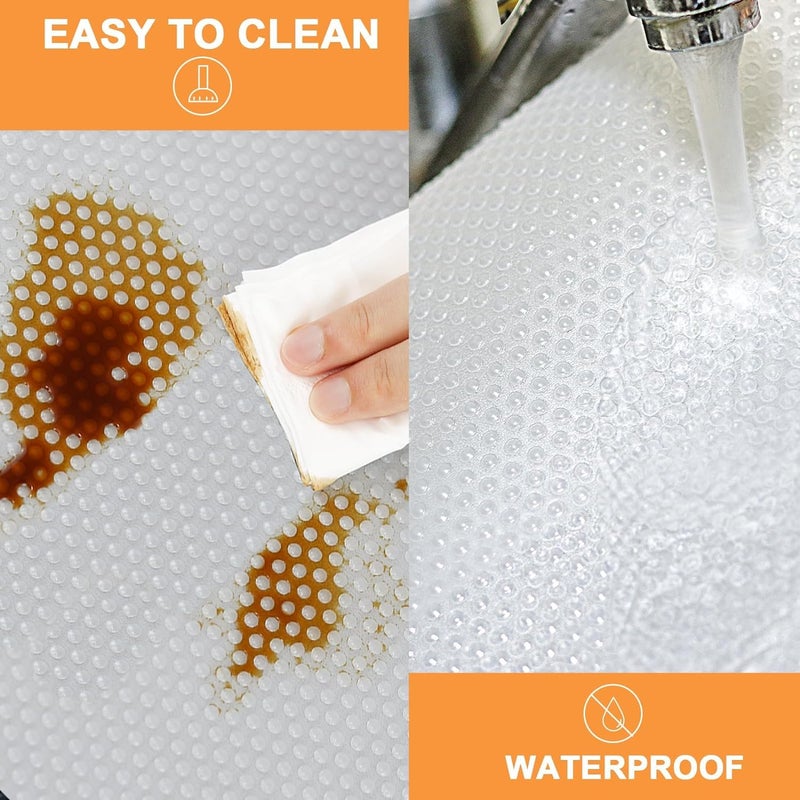 ElastPro حصيرة مطبخ مضادة للانزلاق قابلة للغسل من إي في إيه لرف الثلاجة 45 سم × 5 م - Image 5