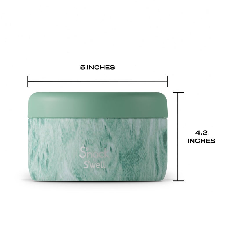 S'well S'nack Stainless Steel Food Container, 10 Oz, Peppermint Tree, Double-Layered Insulated Bowls, BPA-Free - Image 4