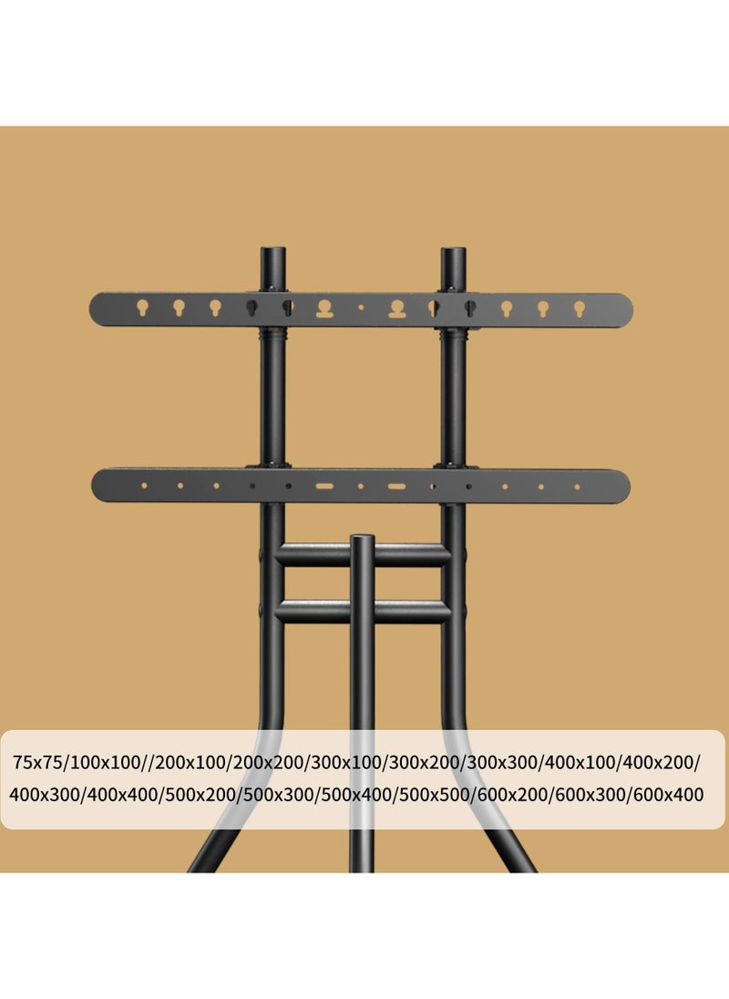 XiuWoo - Easel TV Stand with Tripod Base for 42-86 inch Flat Screens, Height Adjustable TV Art Bracket Tripod for Living Room w/Cable Ties, MAX Load Capacity 143.3 LBS  , for Bedroom, Living Room, Studio - Image 1