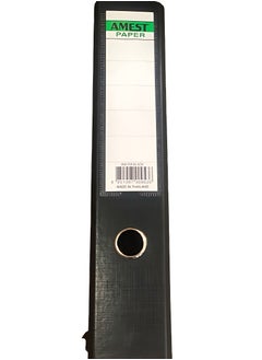 Amest 20 Piece A4 Box File Lever Arch File Suitable For A4 Documents 80mm Spine Spine Label Metal Finger Hole Black Cardboard  - Image 3