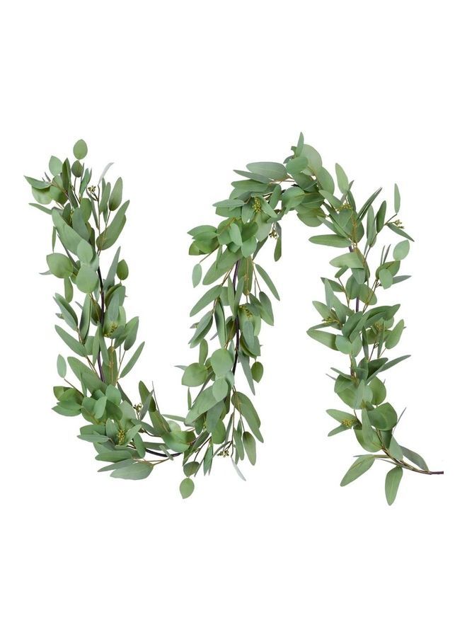 NIBEMINENT 12-Piece Artificial Hanging Ivy Leaves Green 230cm - Image 1