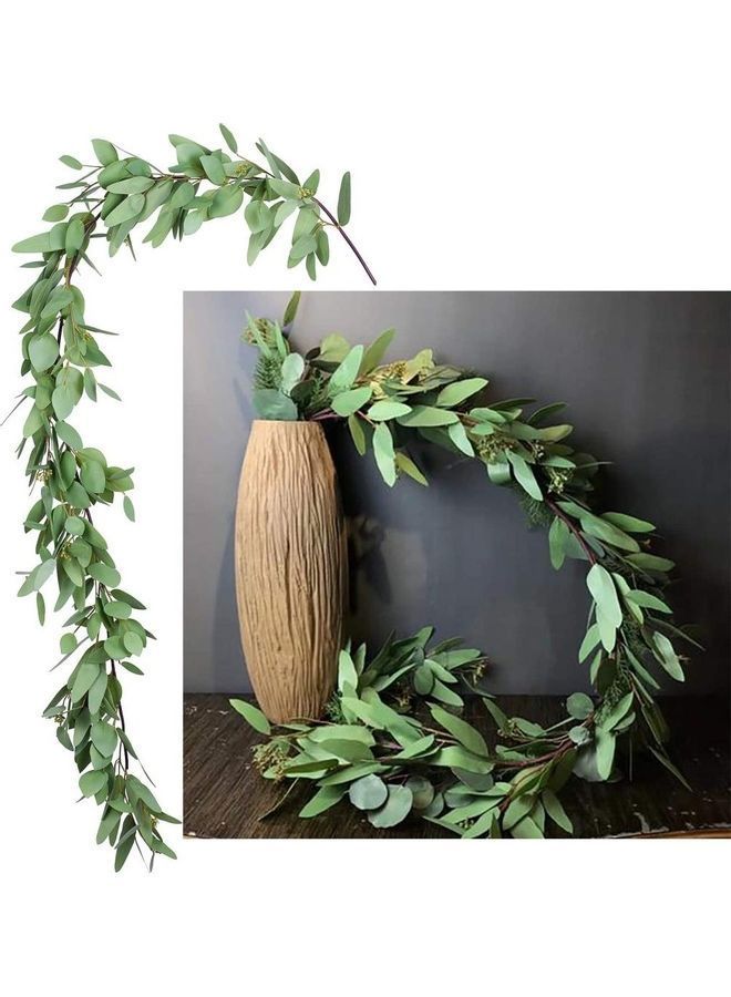 NIBEMINENT 12-Piece Artificial Hanging Ivy Leaves Green 230cm - Image 3