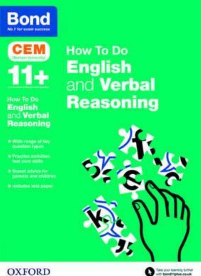 Bond 11+: CEM How To Do: English and Verbal Reasoning