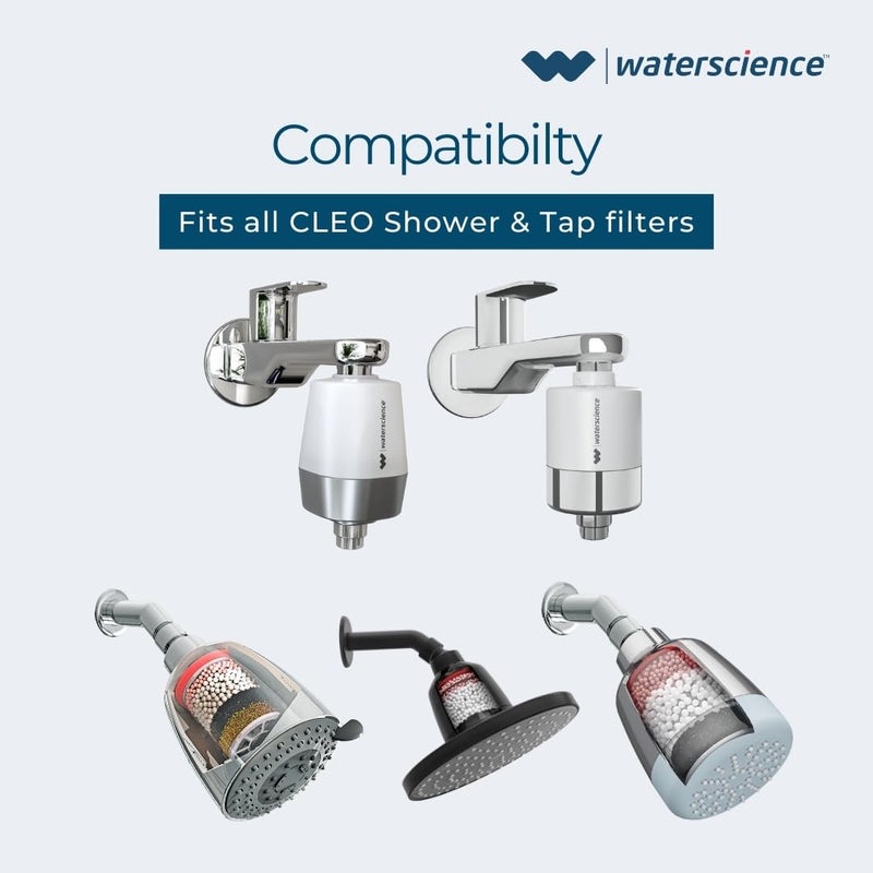 WaterScience Replacement Cartridge for CLEO Shower and Tap Filter for Hard Water | Borewell/Tanker Water Cartridge | Hard Water Softener - Image 5