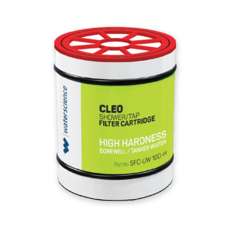 WaterScience Replacement Cartridge for CLEO Shower and Tap Filter for Hard Water | Borewell/Tanker Water Cartridge | Hard Water Softener - Image 1