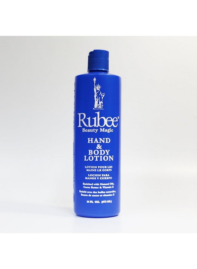 RUBEE Body & Hand Lotion - Pack of 2 Non-Greasy Lotion for Women & Men - 16 oz Cacao Butter Lotion for Extremely Dry Skin - Vitamin E Moisturizer - Image 2