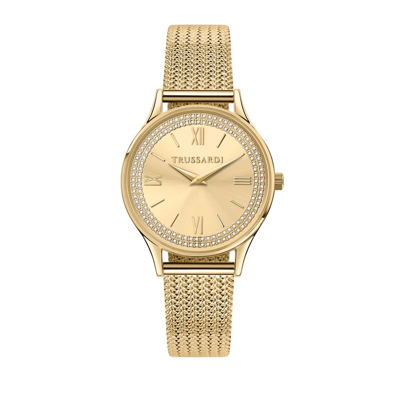 Trussardi T-Star collection Womens's Yellow Gold SS watch - R2453152506