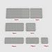 YUJHITP Classic Building Plate Assortment Pack 50pcs Light Gray Bulk Plates with 7 Size Building Plate Base Plate Compatible with Lego Parts and Pieces Building Bricks for Most BrandsColorLight Gray - Image 3