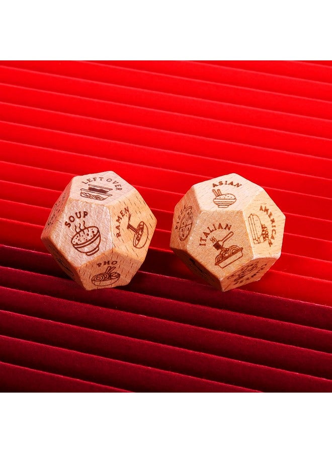 VANLOVEMAC Anniversary Date Night Dice for Women Men Food Dice Exchange Dice Valentines Day Gifts for Him Her Couple Gifts Food Decider Christmas Birthday Gifts for Wife Husband - Image 3