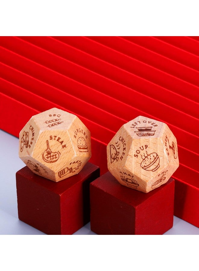 VANLOVEMAC Anniversary Date Night Dice for Women Men Food Dice Exchange Dice Valentines Day Gifts for Him Her Couple Gifts Food Decider Christmas Birthday Gifts for Wife Husband - Image 4