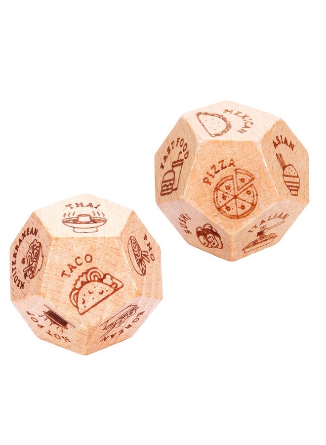VANLOVEMAC Anniversary Date Night Dice for Women Men Food Dice Exchange Dice Valentines Day Gifts for Him Her Couple Gifts Food Decider Christmas Birthday Gifts for Wife Husband - Image 1