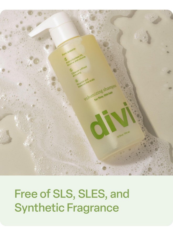 ديفي شامبو مكثف للشعر للنساء والرجال - شامبو خفيف الوزن ومكثف للشعر الناعم - مصمم لتنظيف فروة الرأس وتغذيتها وتوازنها، 12 أونصة سائلة. - Image 3