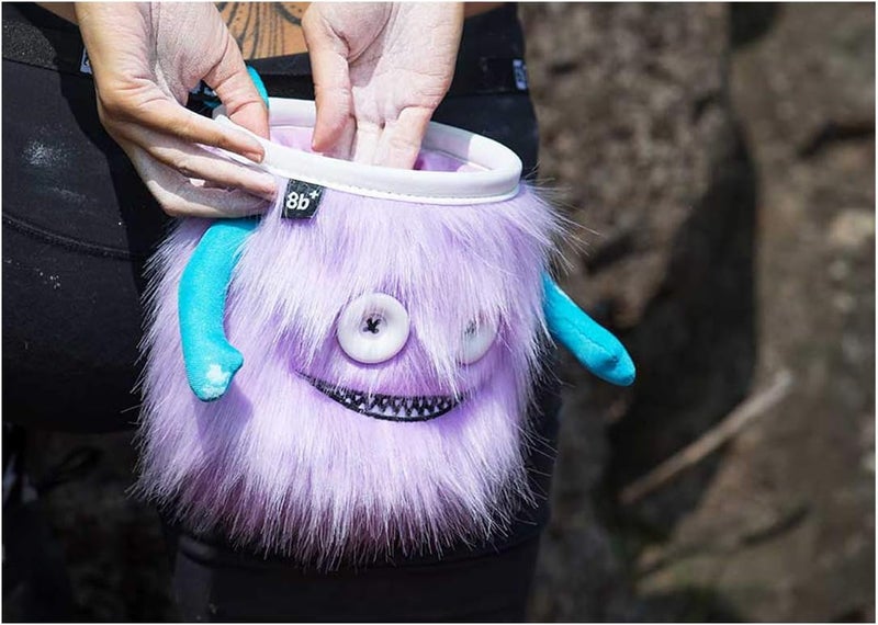 8B+ 8BPLUS 8BPLUS Chalk Bag for Climbing, Bouldering, Belt and Giftbox Included - Wide Opening - Brush Holders, for Left & Right Handers - Image 2