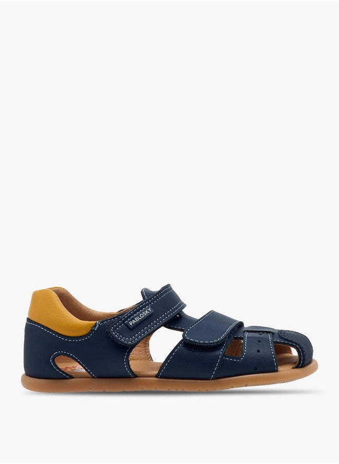 Pablosky Pablo Boys' Strappy Sandals with Hook and Loop Closure  - Image 2