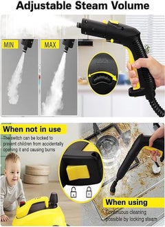 EzzySo Steam Cleaner, 2000W Steam Mop, 5 Bar Steam Pressure, 2 Liter Tank Capacity, High Temperature Kills 99.99% of Viruses & Bacteria  - Image 5