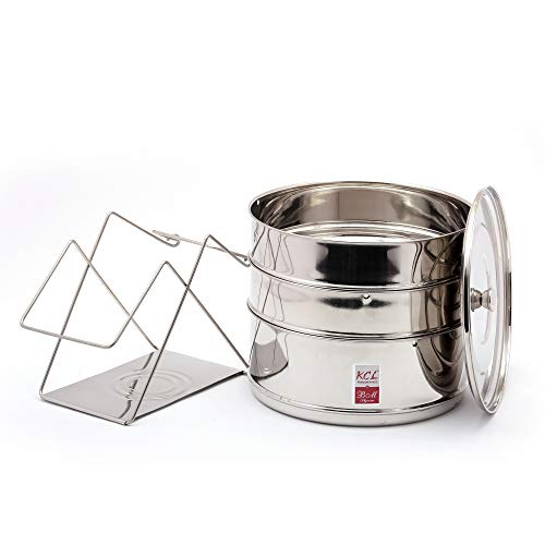KCL Outer Lid Stainless Steel Cooker Separator, 10L, Silver - Image 2