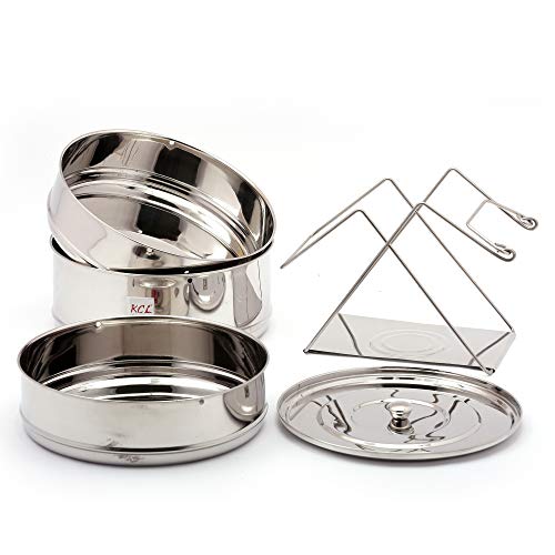 KCL Outer Lid Stainless Steel Cooker Separator, 10L, Silver - Image 3