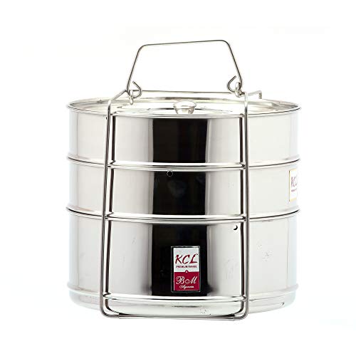 KCL Outer Lid Stainless Steel Cooker Separator, 10L, Silver - Image 1