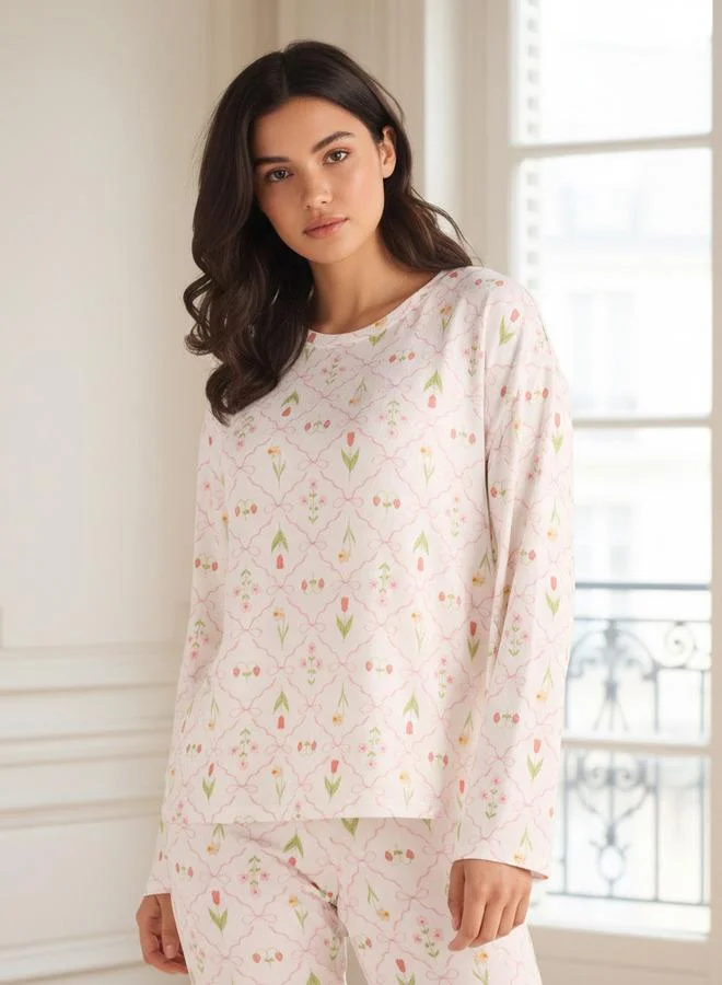 سبلاش فيڤ طقم بيجاما تي شيرت وبنطلون