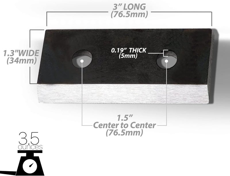GreatCircleUSA Wood Chipper Shredder Mulcher Replacement Blades for LCE01 - Image 2