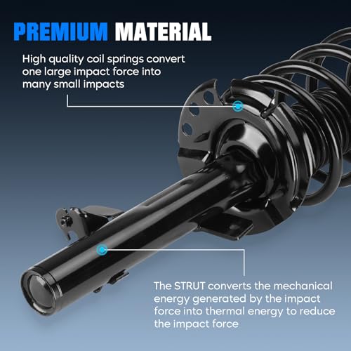 SEHNSUCHT Front Strut Shock Absorber w/Coil for Ford Escape FWD 2014 2015 2016 2017 2018 2019, Spring Strut Shock Spring Absorbe rAssembly Replace for 172751, 172750 - Image 3