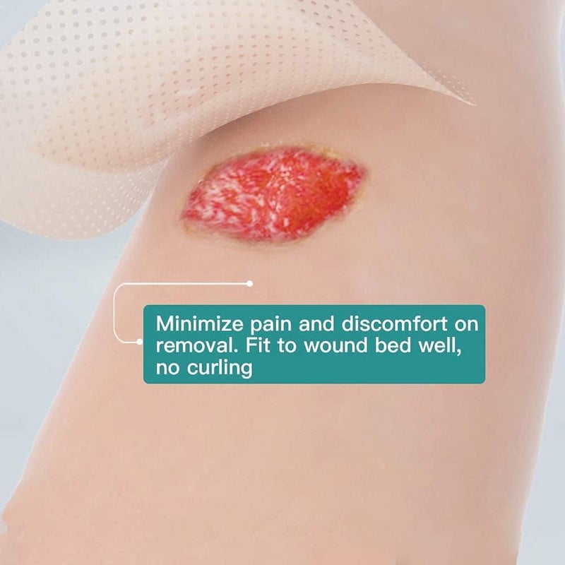 Dimora Sacrum Silicone Foam Dressing with Border Adhesive  Hydrocolloid Dressing 4 x 4 Sterile SelfAdhesive Patches - Image 5