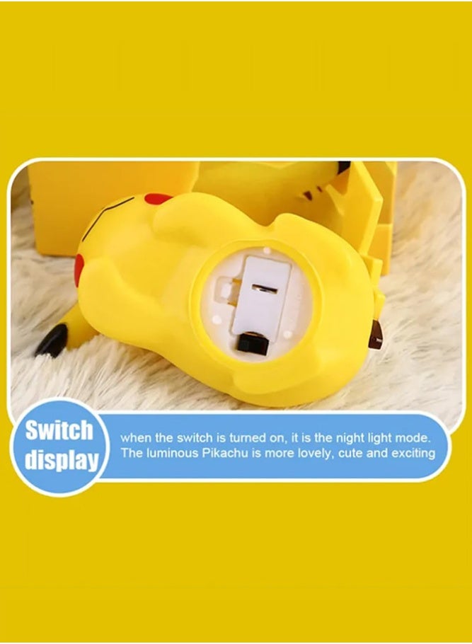 BELLSBERRY مصباح LED ليلي بوكيمون - مصباح طاولة بجانب السرير بأسلوب المشاهير على الإنترنت، ديكور إبداعي لغرفة النوم للأطفال والمعجبين - Image 3