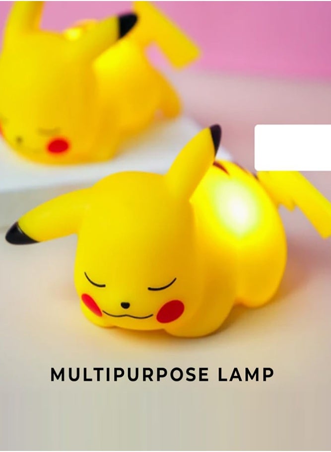 BELLSBERRY مصباح LED ليلي بوكيمون - مصباح طاولة بجانب السرير بأسلوب المشاهير على الإنترنت، ديكور إبداعي لغرفة النوم للأطفال والمعجبين - Image 5