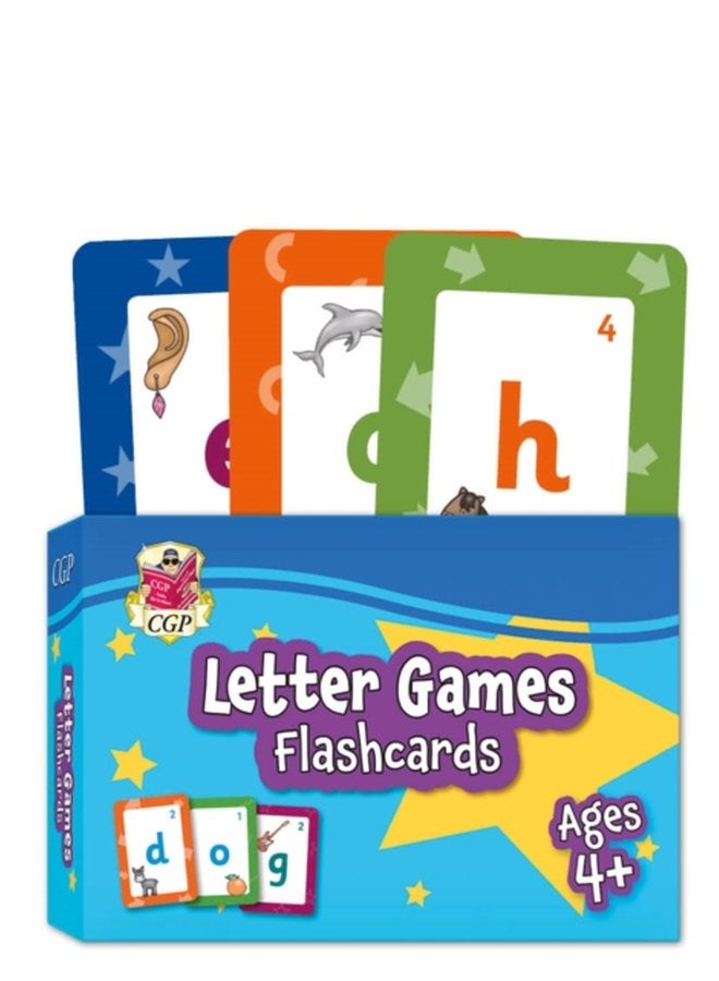 بطاقات فلاش لألعاب الحروف للأعمار من 4 سنوات - غلاف صلب