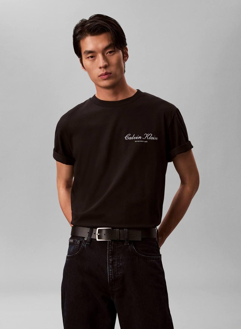 Calvin Klein Jeans Embroidered Logo T-Shirt - Image 1