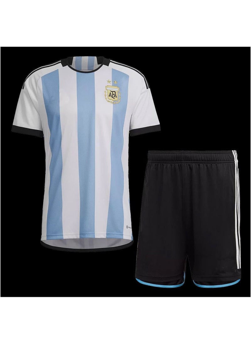 DubaiGallery - 2022 World Cup cheering jersey Argentina fans football uniform suit parent-child wear - Image 1