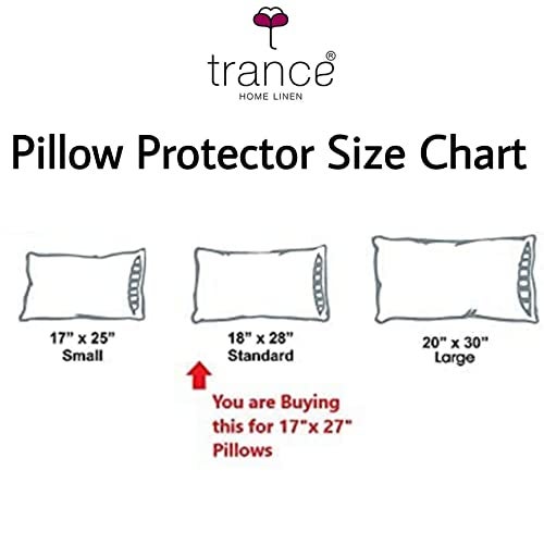 Trance Ultra Soft Terry 100% Waterproof Pillow Protector Cover with Zippered Closure | Dust Mite - Bed Bug Protection | Oil Water Protection (Standard: 18 x 28 inch - Grey) - Pack of 2 - Image 4
