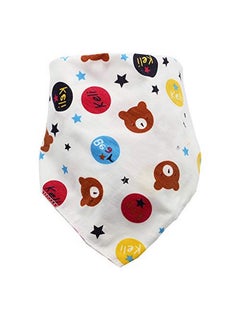 BabyGo Cotton Soft Adjustable Feeding Baby Bandana Bib Apron - Set Of 3 (Random Color)  - Image 2