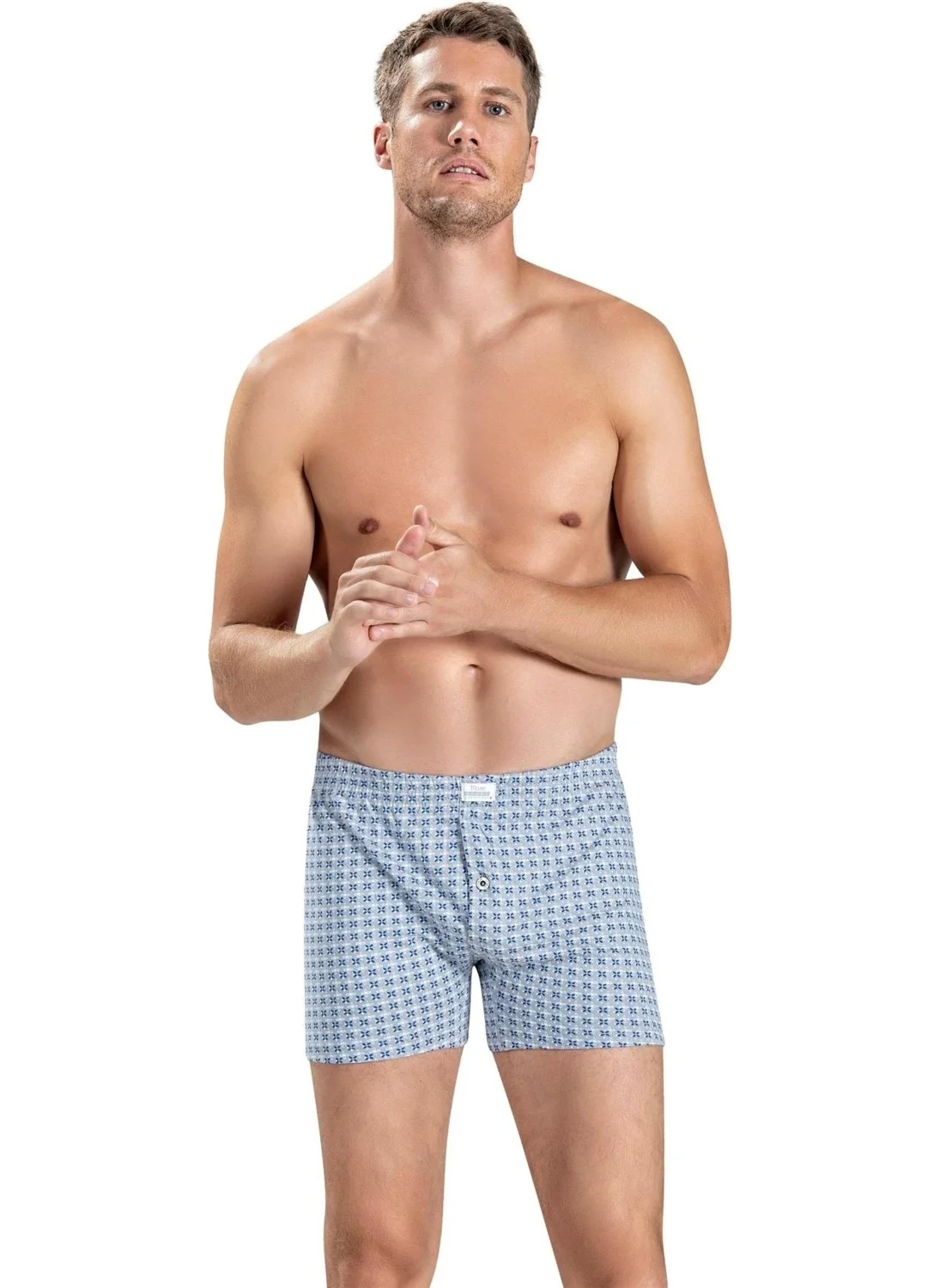 جيبر Men's Printed Mixed Color Boxer 130 - 3 Pieces