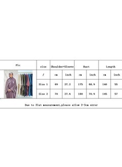 RedMapleTEK Colorful Elegant Glitter Fabric Long Skirt Blue  - Image 2