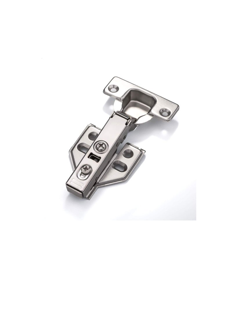 Frameless Cabinet Door Concealed Hinges,Soft-Close,European Inset,Full Overlay,Half Overlay, Nickel Plated For Kitchens, Bathrooms (4 PAIR, Full Overlay) - Image 1