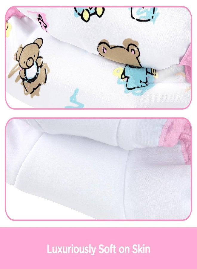 Littleforbig Soft Silky Underwear Comfortable Washable Reusable Waterproof Adult Training Pants - Full Print Baby Cuties M Pink - Image 4