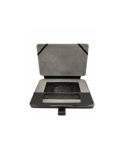 ماركة غير محددة حامل كمبيوتر محمول وغطاء ومبرد مصنوع من الجلد مع مروحة تبريد USB بلاستيكية  - Image 2