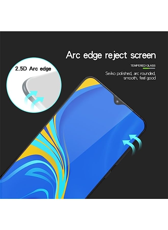 MOFI Tempered Glass Screen Protector Compatible MOFI 9H 2.5D Full Screen Tempered Glass Film for Galaxy A10 Black - Image 2