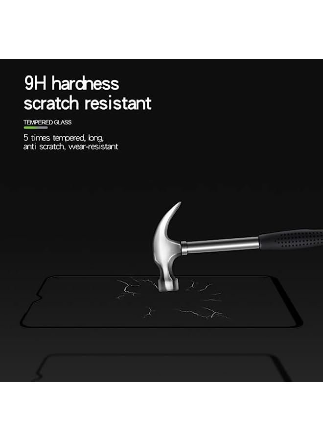 MOFI Tempered Glass Screen Protector Compatible MOFI 9H 2.5D Full Screen Tempered Glass Film for Galaxy A10 Black - Image 3