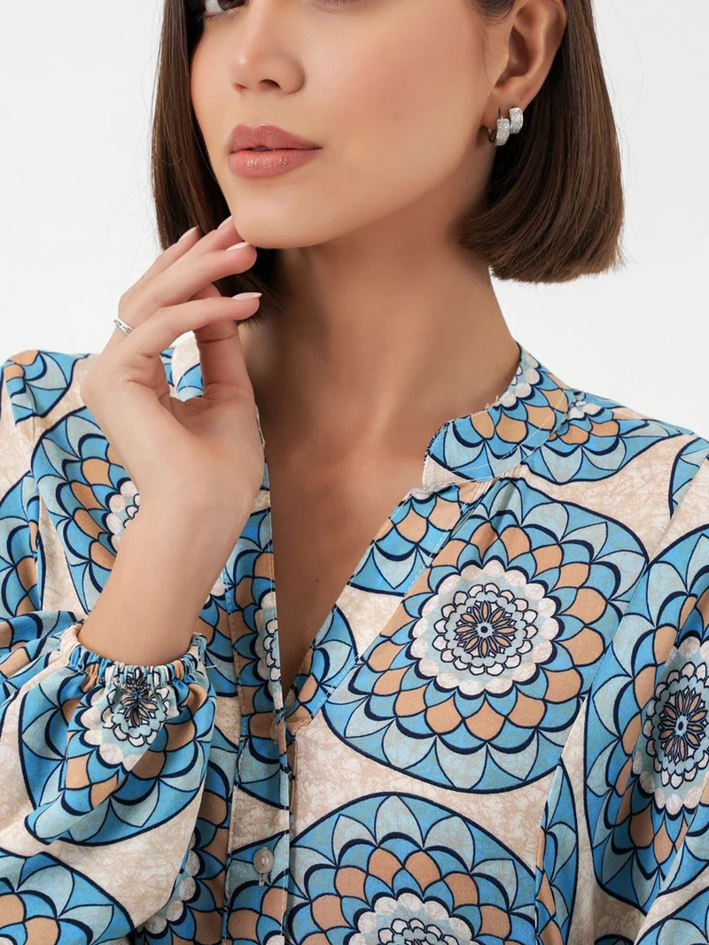 بيغ دارت BDART Patterned V-Neck Maxi Dress